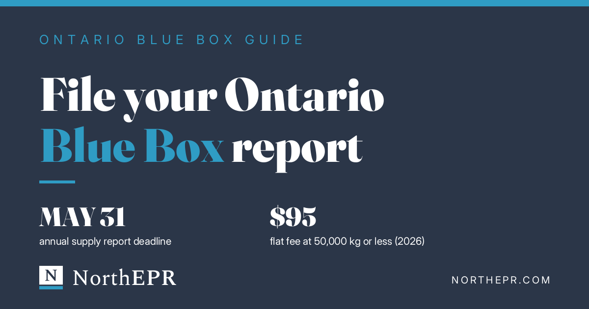 How to file your Ontario Blue Box EPR report, annual supply report deadline May 31