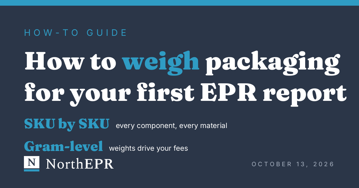 How-to guide: weighing packaging components SKU by SKU at gram-level accuracy for the first EPR report